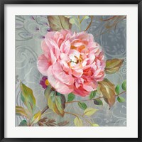 Framed Peonies and Paisley II