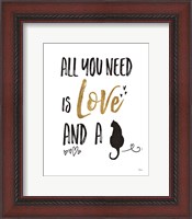 Framed Pet Love IV