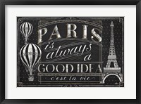 Vive Paris I Framed Print