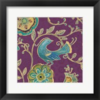 Bohemian Wings IX Aubergine Framed Print