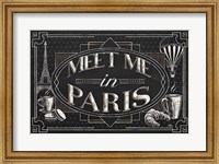 Framed Vive Paris IV