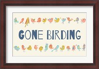 Framed Gone Birding - Colorful Birds