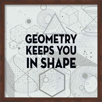 Framed Geometry Keeps You In Shape Light Pattern