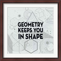 Framed Geometry Keeps You In Shape Light Pattern