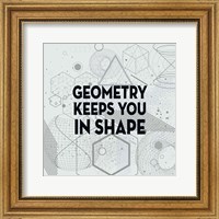 Framed Geometry Keeps You In Shape Light Pattern