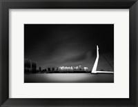 Framed Erasmus Bridge Rotterdam