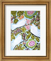 Framed Sweet Love Birds I