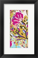 Framed Pink Boho Floral I