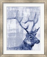 Framed Indigo Elk