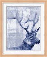 Framed Indigo Elk