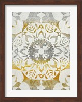 Framed Tapestry Rosette II