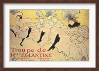 Framed La Troupe de Mademoiselle Eglantine