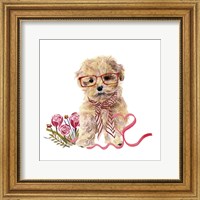Framed Valentine Puppy II