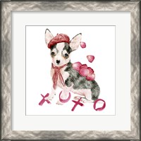 Framed Valentine Puppy III