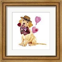 Framed Valentine Puppy V