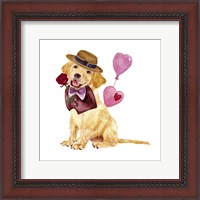 Framed Valentine Puppy V