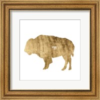 Framed Brushed Gold Animals I