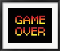 Framed Game Over  - Red