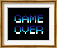 Framed Game Over  - Blue