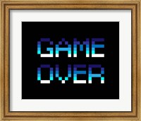 Framed Game Over  - Blue