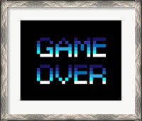 Framed Game Over  - Blue