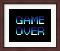 Framed Game Over  - Blue