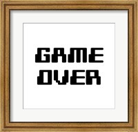 Framed Game Over  - White