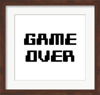 Framed Game Over  - White
