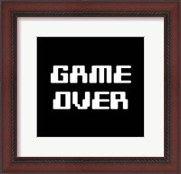 Framed Game Over  - Black