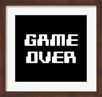 Framed Game Over  - Black