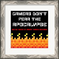 Framed Gamers Don't Fear The Apocalypse  - Red