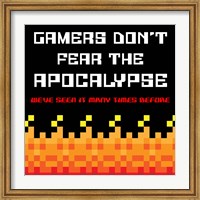 Framed Gamers Don't Fear The Apocalypse  - Red