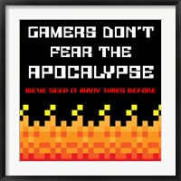 Framed Gamers Don't Fear The Apocalypse  - Red