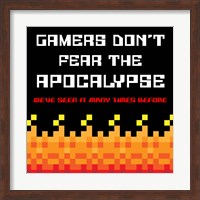 Framed Gamers Don't Fear The Apocalypse  - Red