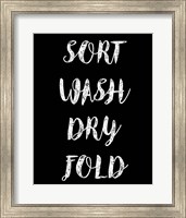 Framed Sort Wash Dry Fold  - Black