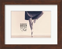 Framed Dancers Dream With Their Feet