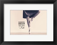 Framed Dancers Dream With Their Feet