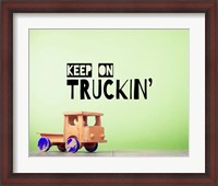 Framed Keep On Truckin' Green