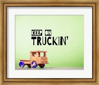 Framed Keep On Truckin' Green