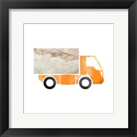 Framed 'Truck With Paint Texture - Part III' border=