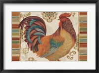 Rooster Rainbow IVA Framed Print