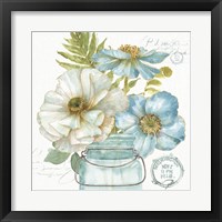 Framed 'My Greenhouse Bouquet II' border=