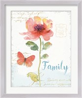 Framed Rainbow Seeds Floral IX Family