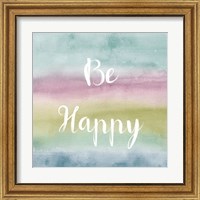 Framed 'Rainbow Seeds Painted Pattern XIV Cool Happy' border=