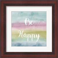 Framed Rainbow Seeds Painted Pattern XIV Cool Happy