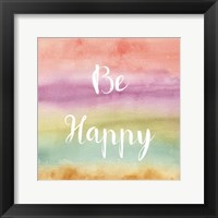 Rainbow Seeds Painted Pattern XIV Happy Framed Print