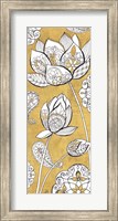 Framed Color my World Lotus II Gold