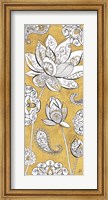 Framed Color my World Lotus III Gold