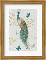 Framed Ornate Peacock IXA
