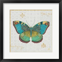 Framed 'Bohemian Wings Butterfly I' border=